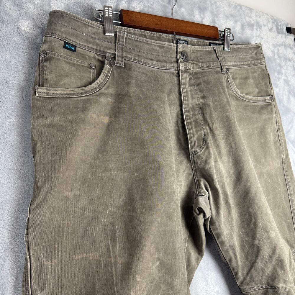 KUHL RYDR MEN'S 38x30 ‎ VINTAGE PATINADYE  GRAY OUTDOOR HIKING PANTS